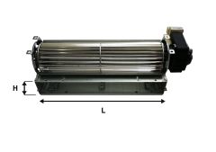 VENTOLA TANGENZIALE L=240MM PER STUFA A LEGNA